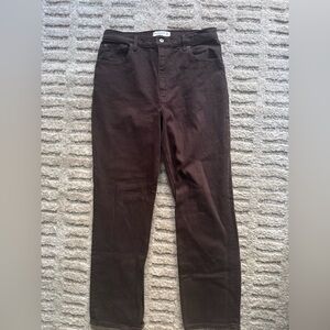 Abercrombie & Fitch Brown the 90s Straight Ultra High-Rise Jeans